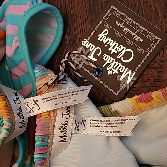 NWT Matilda Jane bikini, sz. 12, multi print, very colorful - Picture 8 of 10